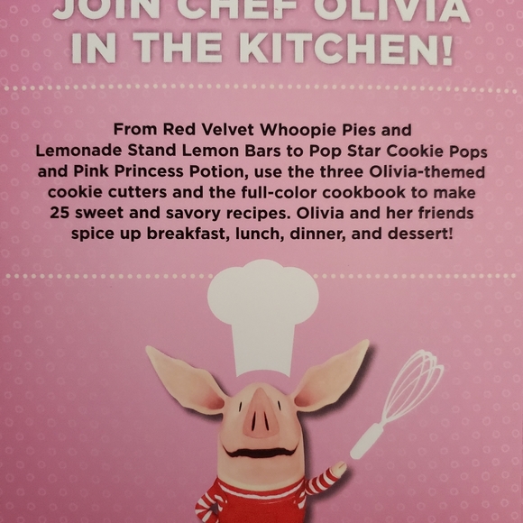 ❤Chef Olivia cookbook, cookie cutters, PLUS 2 hardback books with CD's. - Picture 3 of 12